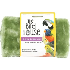 Happy Pet Cozzzy Hut Small - Vogelspeelgoed - 22x6x15 cm Groen Geel