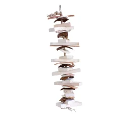 Happy Pet Vogelspeelgoed Kokos Stapel - Vogelspeelgoed - 49x14x14 cm