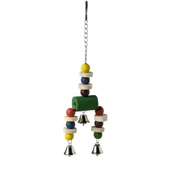Happy Pet Vogelspeeltje Jingler Hout - Vogelspeelgoed - per stuk