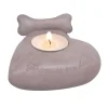 Happy-House Memory Collection Waxine Hart - Herdenken - 11x11x6.5 cm Beige