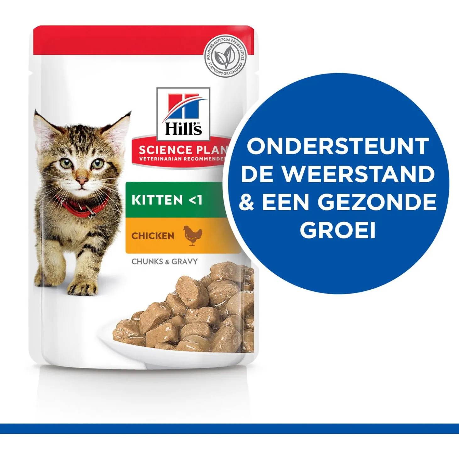 Hill's Feline Maaltijdzakjes Kitten 85 g - Kattenvoer