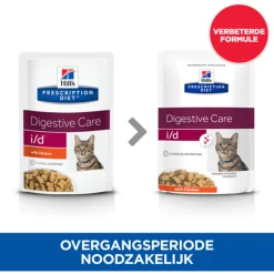 Hill's Prescription Diet I/D Digestive Care Maaltijdzakjes - Kattenvoer - Kip 12x85 g