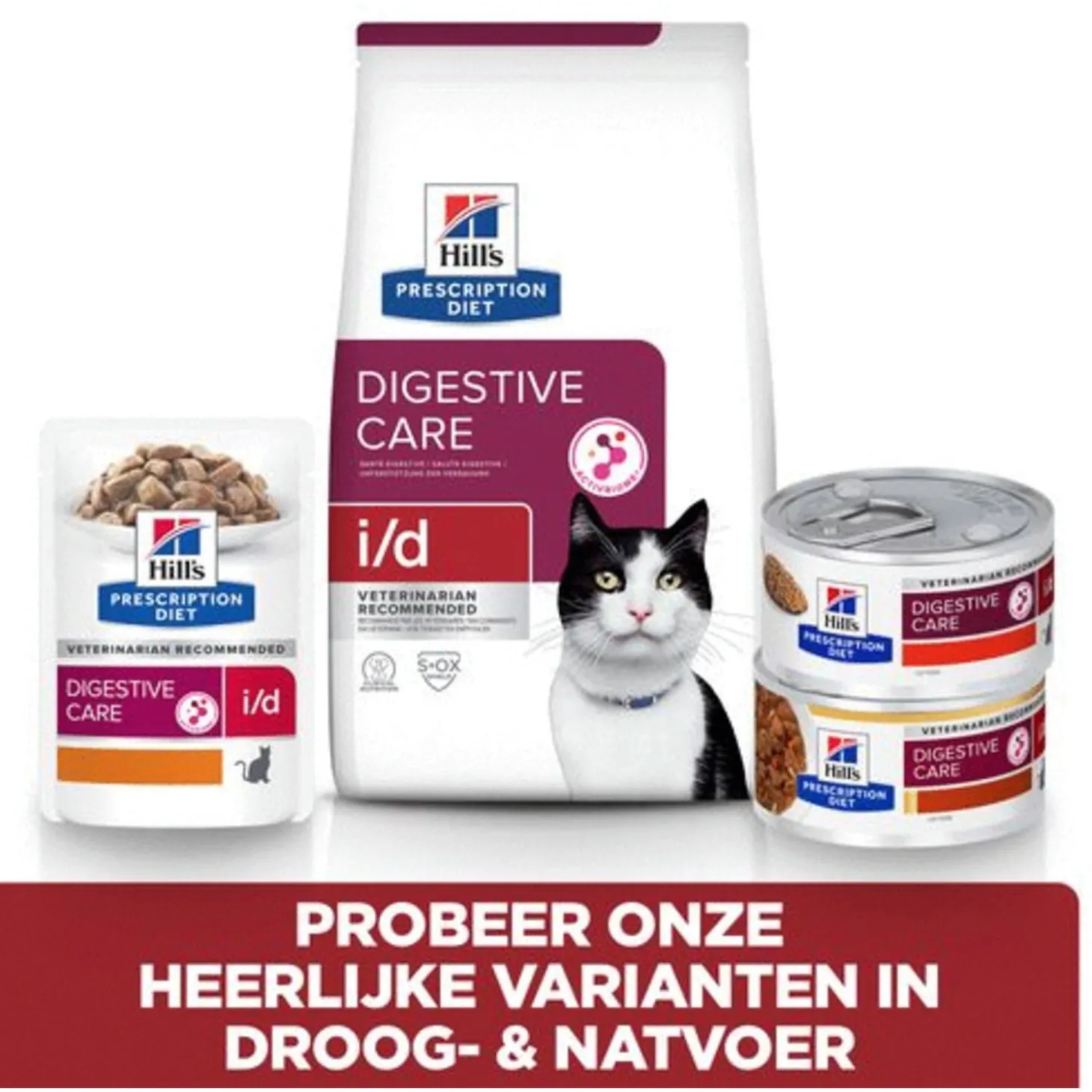 Hill's Prescription Diet I/D Digestive Care Blik - Kattenvoer - Kip 156 g