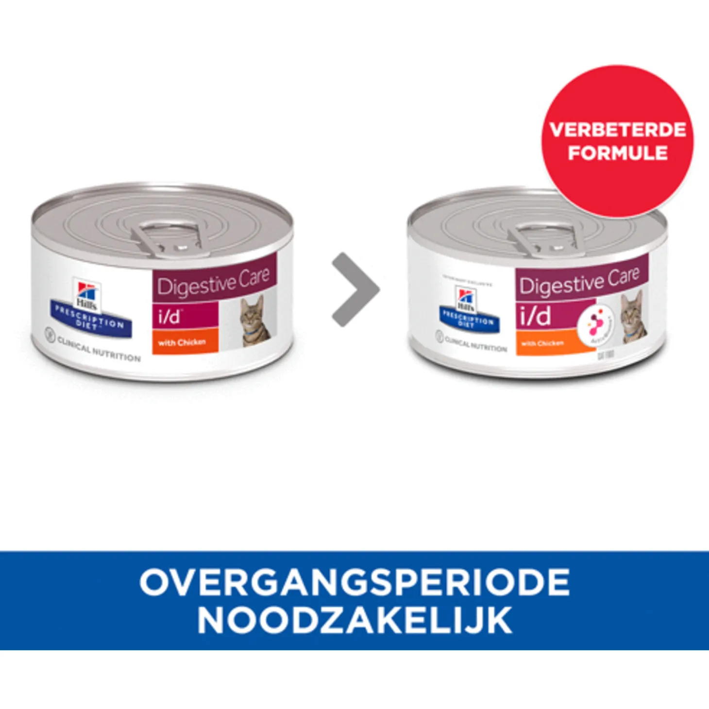 Hill's Prescription Diet I/D Digestive Care Blik - Kattenvoer - Kip 156 g