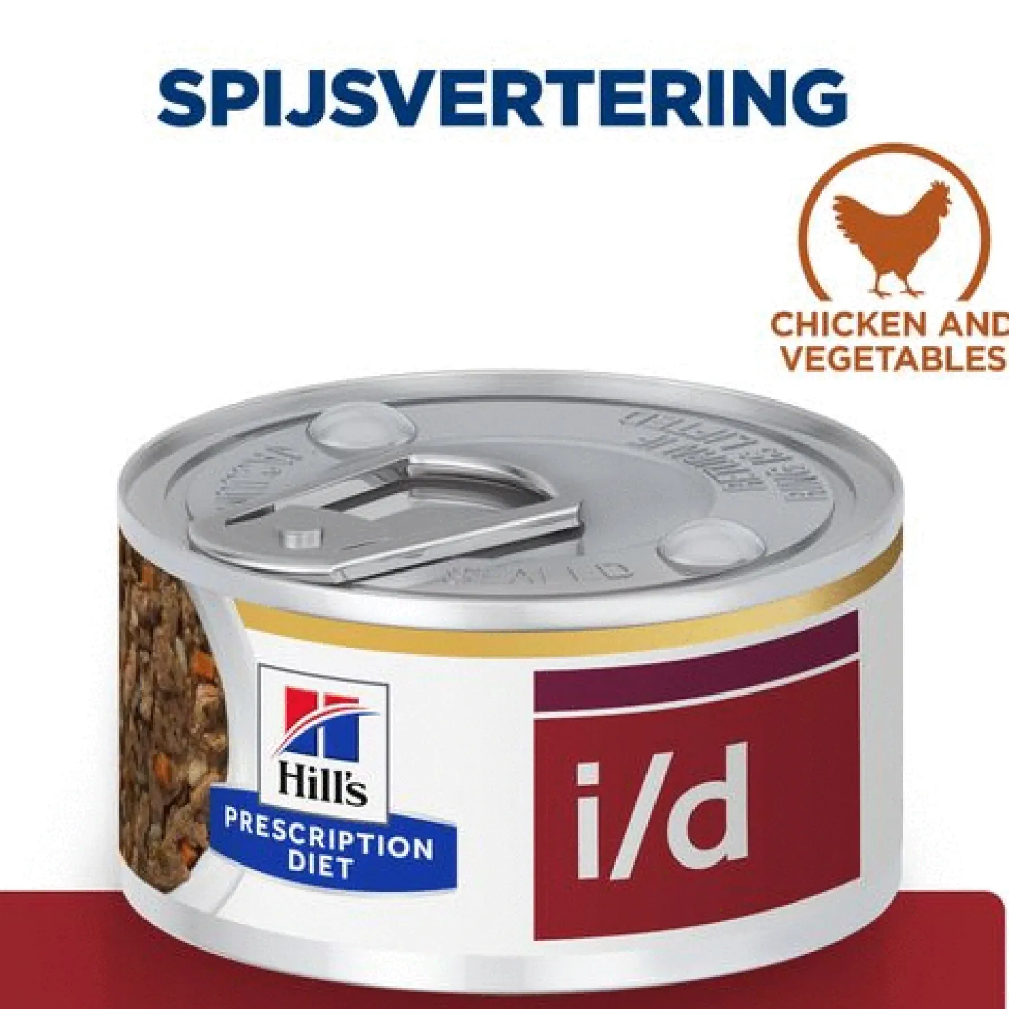 Hill's Prescription Diet I/D Digestive Care Stoofpotje Blik - Kattenvoer - Kip Groente 82 g