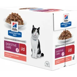 Hill's Prescription Diet I/D Digestive Care Maaltijdzakjes - Kattenvoer - Zalm 12x85 g