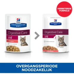Hill's Prescription Diet I/D Digestive Care Maaltijdzakjes - Kattenvoer - Zalm 12x85 g