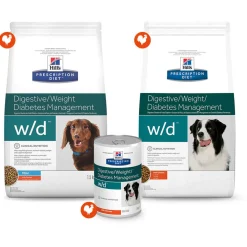 Hill's Prescription Diet W/D Digestive/Weight/Diabetes Management Zak Kip - Hondenvoer