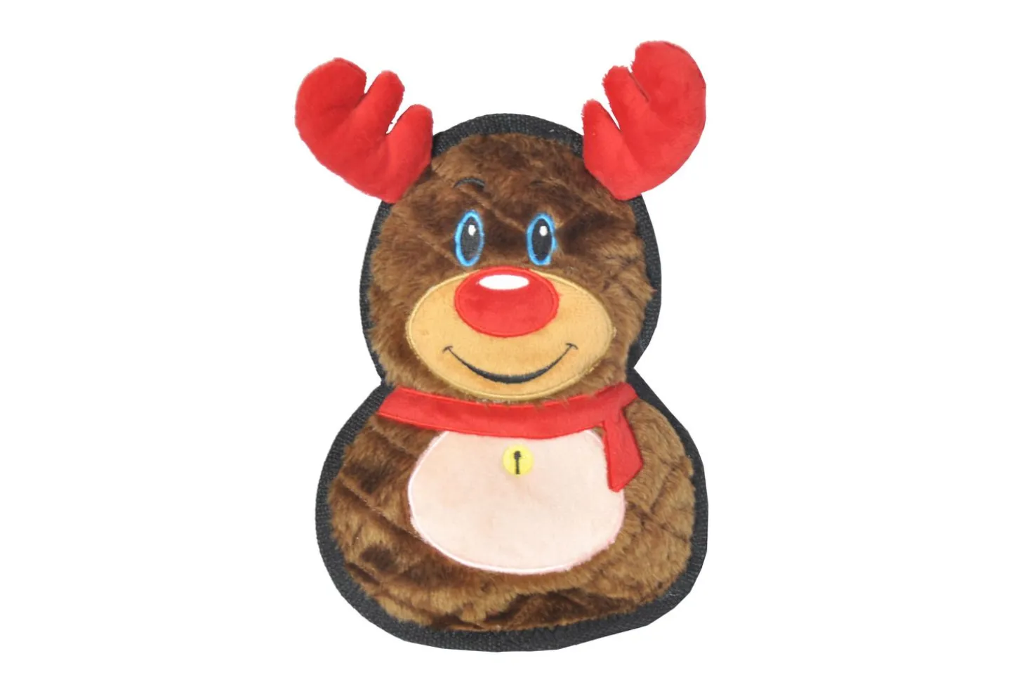 Homestyle Hondenspeeltje Rendier - Hondenspeelgoed - 26 cm Bruin Rood Wit