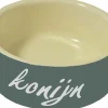 Homestyle Voerbak Keramiek Konijn - Voerbak - Ø12 cm Grijs