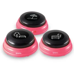 Hunger For Words Talking Pet Locaties - Hondenspeelgoed - Roze Zwart
