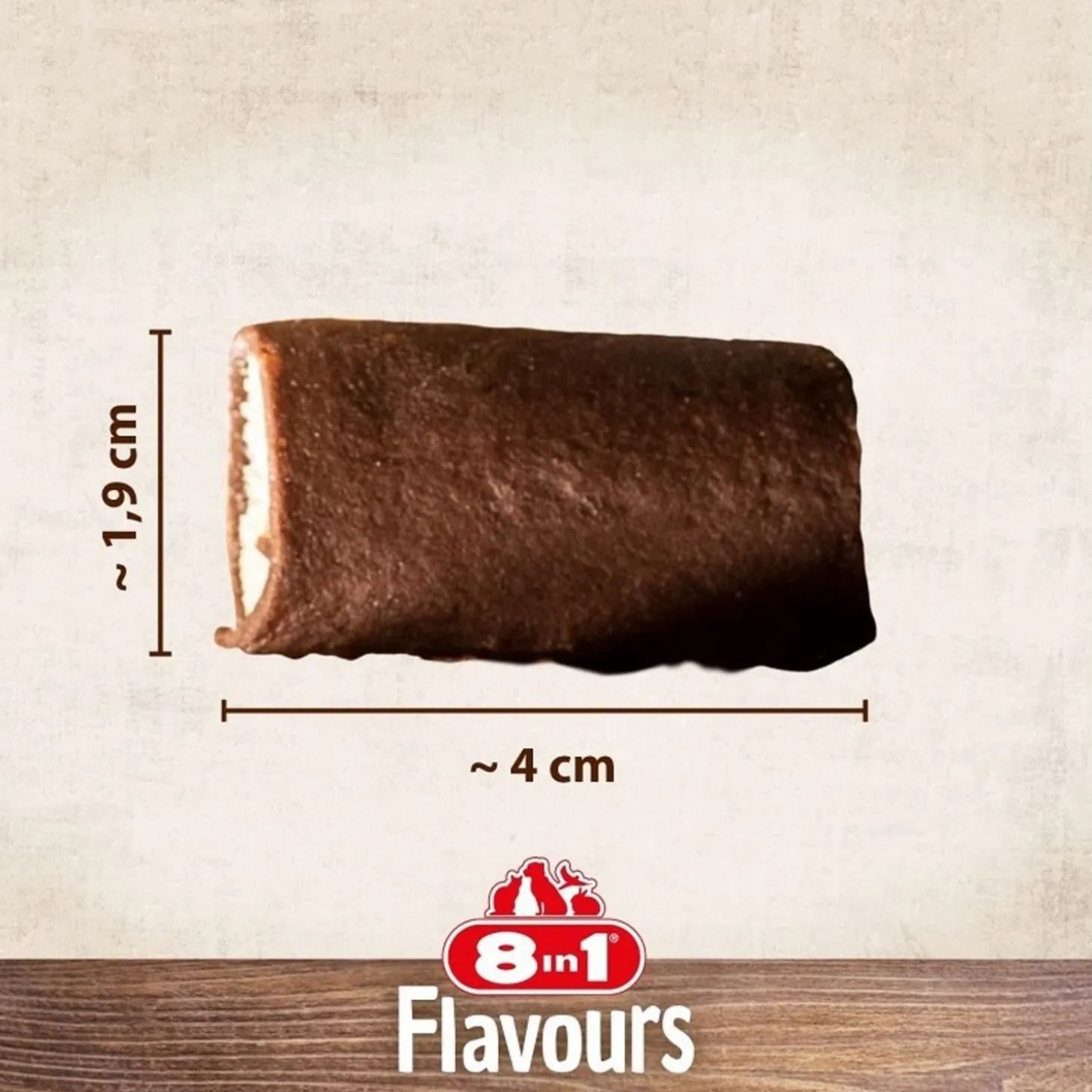 8in1 Flavours Crunchy Rolls - Hondensnacks - Kip Eend Rund 85 g