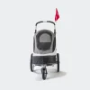 Innopet Sport Dog Trailer De Luxe - Hondenfietskar - 86x60x112 cm Grijs Zwart