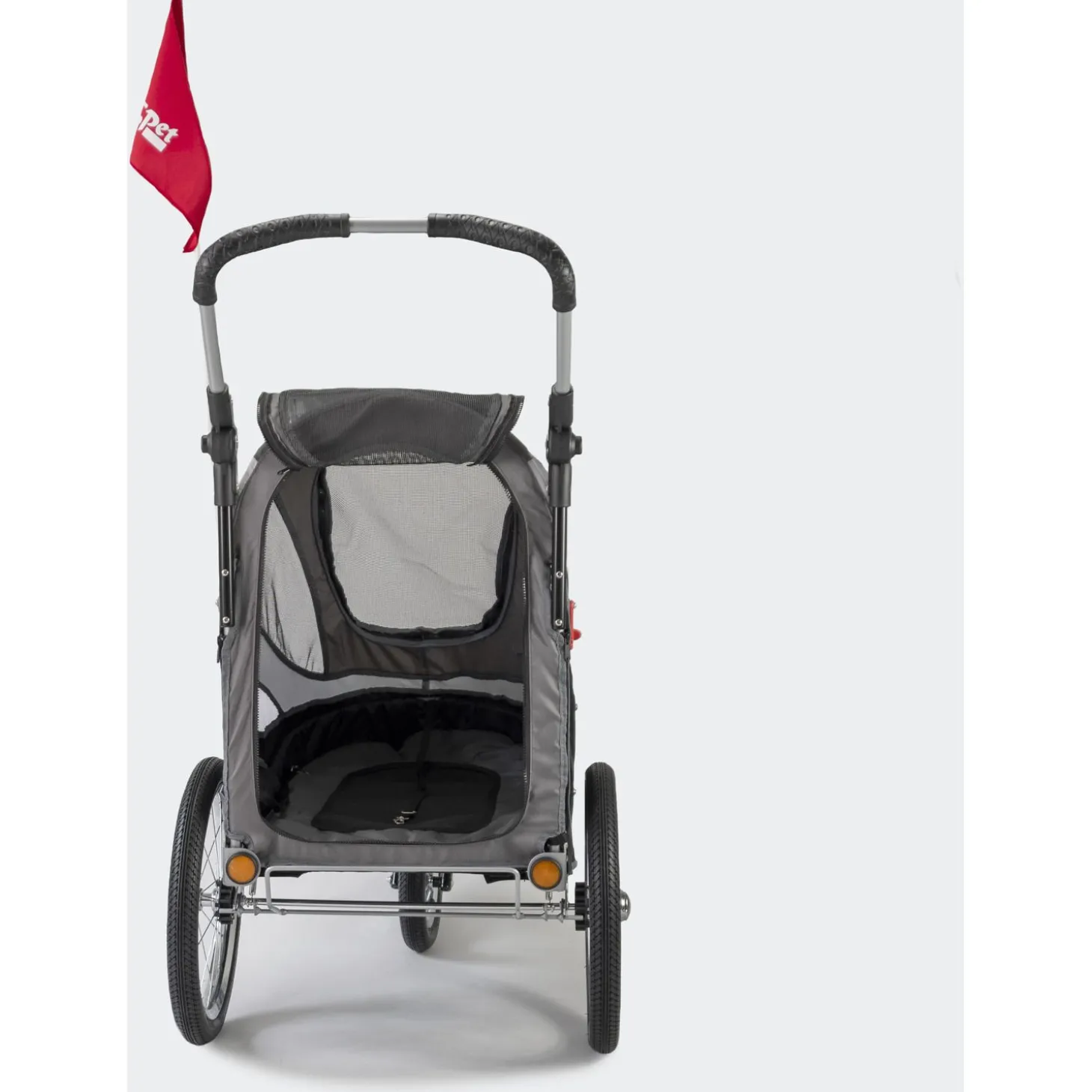 Innopet Sport Dog Trailer De Luxe - Hondenfietskar - 86x60x112 cm Grijs Zwart