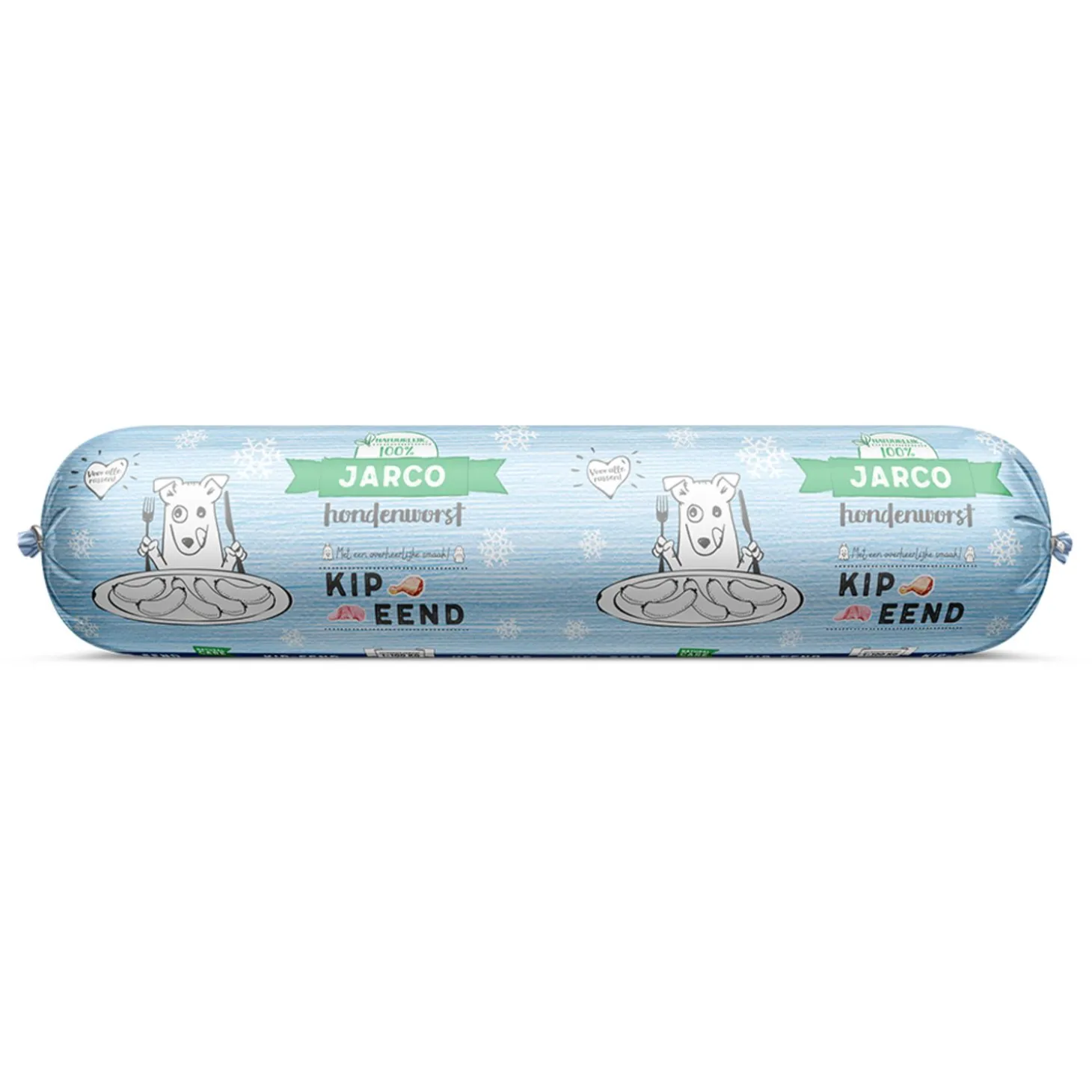 Jarco Worst - Diepvriesvoer - Kip Eend Ø5x19 cm 250 g