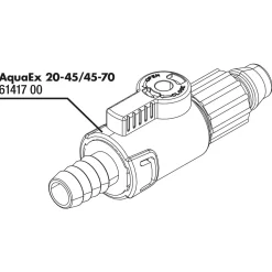 Jbl Aquaex 20-45/45-70 Afsluitkraan - Aquarium Toebehoren - 1 stuk