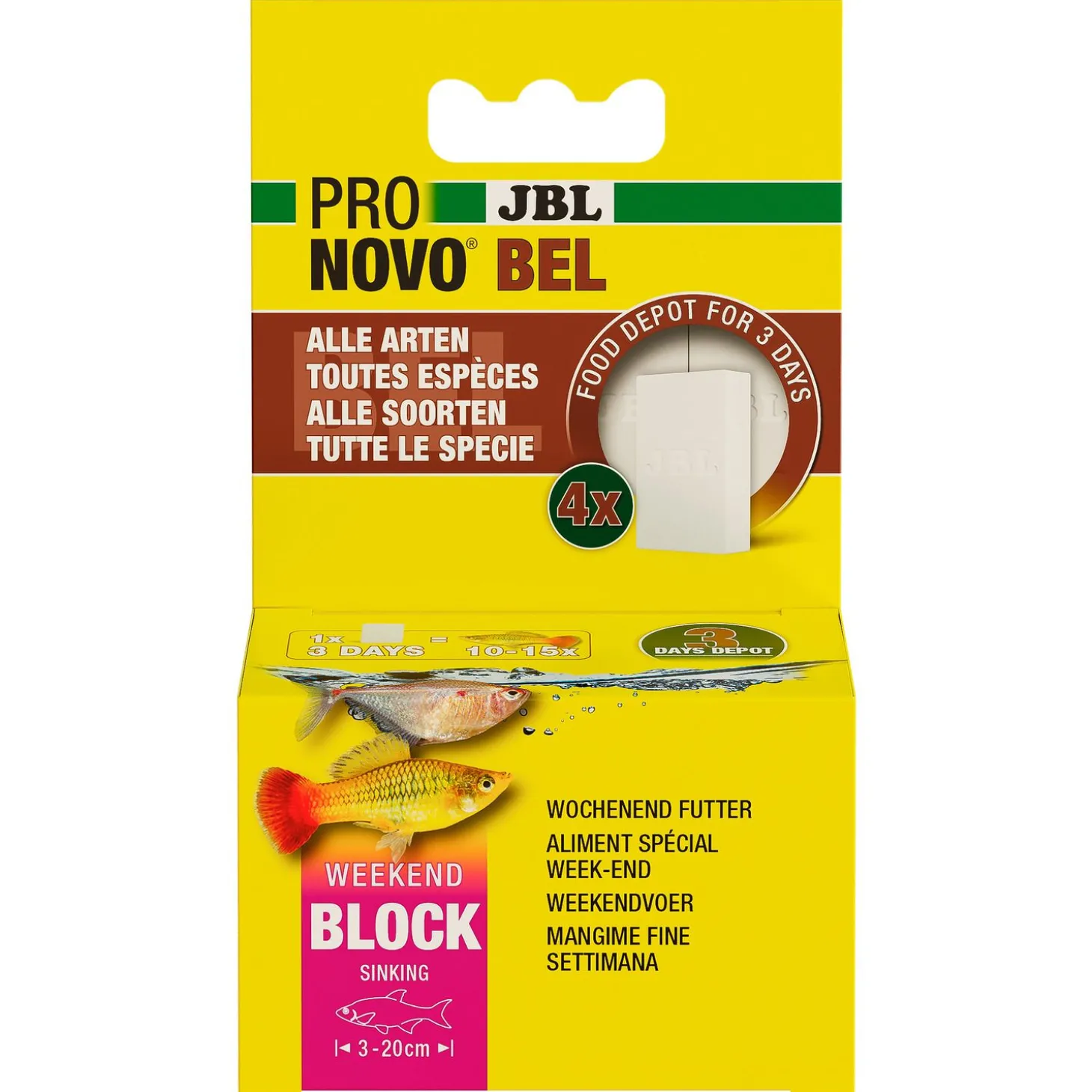Jbl Pronovo Bel Weekenvoer - Vissenvoer - 4 Blokken