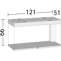 Juwel Aquarium Rio 350 Led 121x51x66 cm - Aquaria
