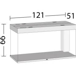 Juwel Aquarium Rio 350 Led 121x51x66 cm - Aquaria