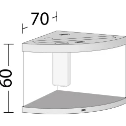 Juwel Aquarium Trigon 190 Led 70x70x60 cm - Aquaria