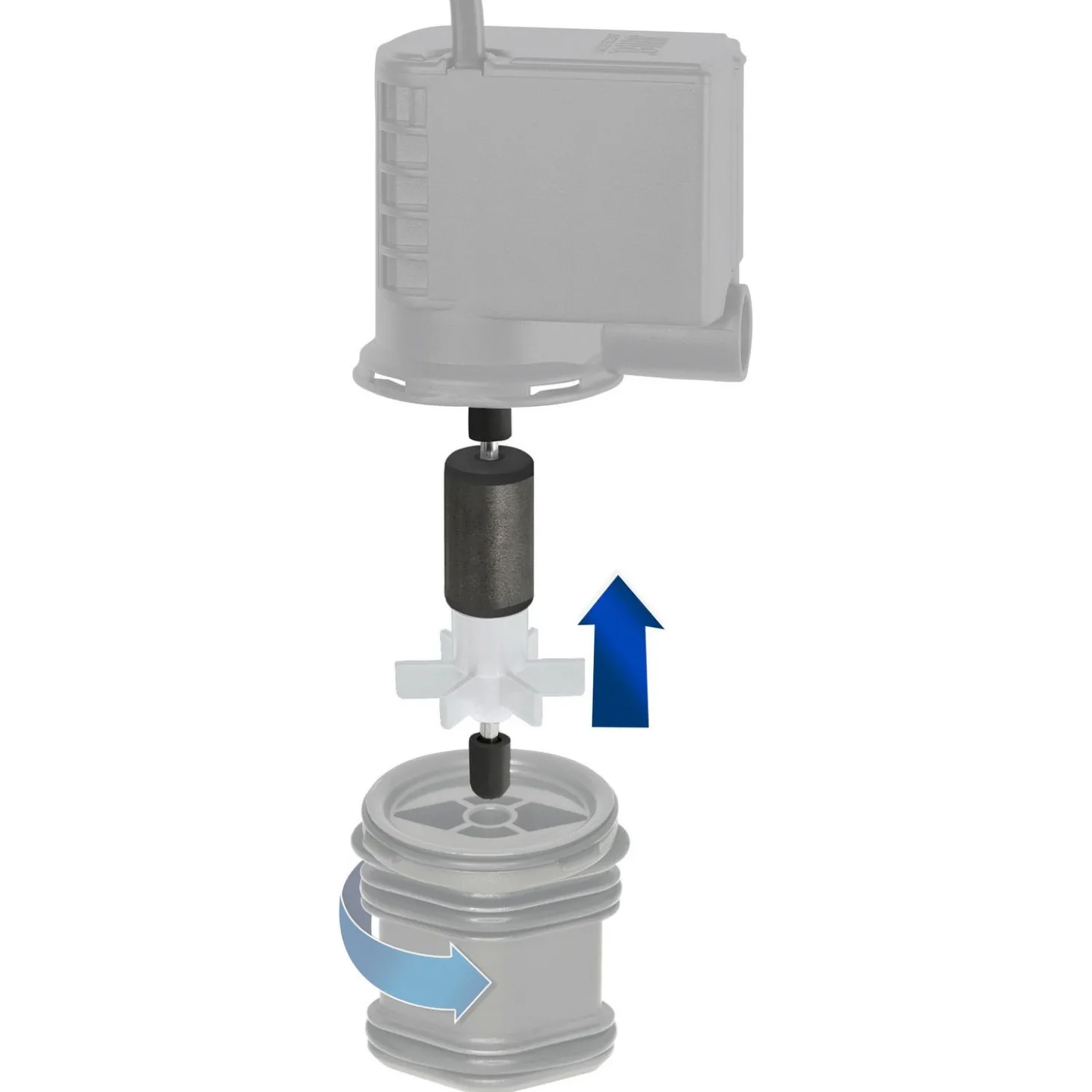 Juwel Eccoflow Impeller 300 - Pomponderdeel - 10x8x5 cm Grijs Groen 300