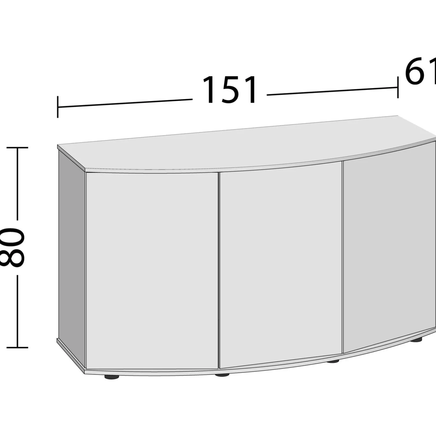 Juwel Kast Vision 450 Sbx 151x61x81 cm - Aquariummeubel