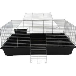Keddoc Konijnenkooi Olaf - Dierenverblijf - 47x69x140 cm Zwart