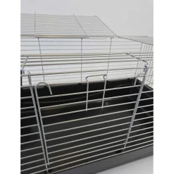 Keddoc Konijnenkooi Olaf - Dierenverblijf - 47x69x140 cm Zwart