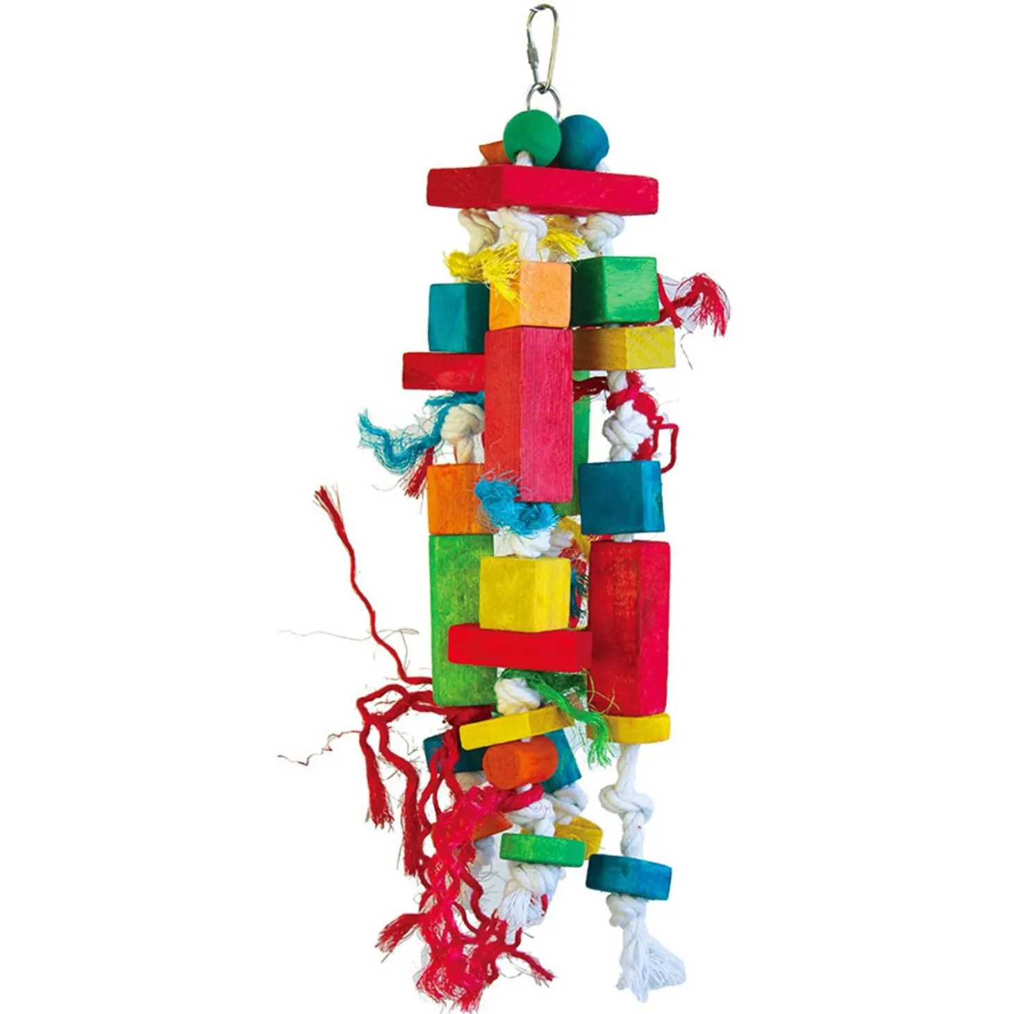 Keddoc Vogelspeelgoed Blocks And Cubes - Vogelspeelgoed - 40x10x10 cm Multi-Color