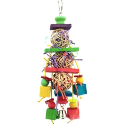 Keddoc Vogelspeelgoed Perky Party - Vogelspeelgoed - 30x8x6 cm Multi-Color