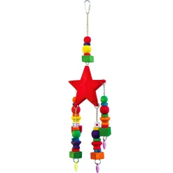 Keddoc Vogelspeelgoed Red Star - Vogelspeelgoed - 40x11.3x4 cm Multi-Color