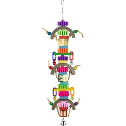 Keddoc Vogelspeelgoed Twiggy Temple - Vogelspeelgoed - 51x10.5x5 cm Multi-Color