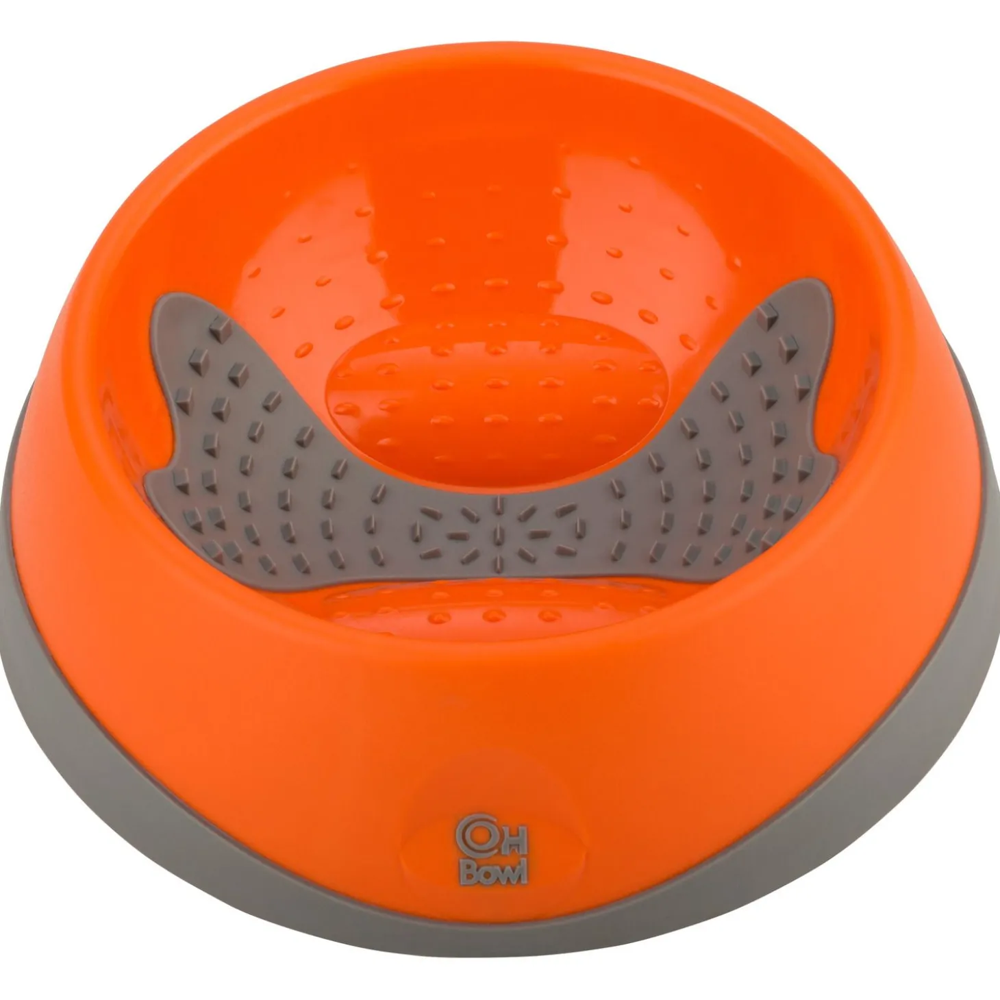 Lickimat Oh Bowl - Betere Orale Gezondheid! - Hondenvoerbak - Ø16x5 cm Oranje