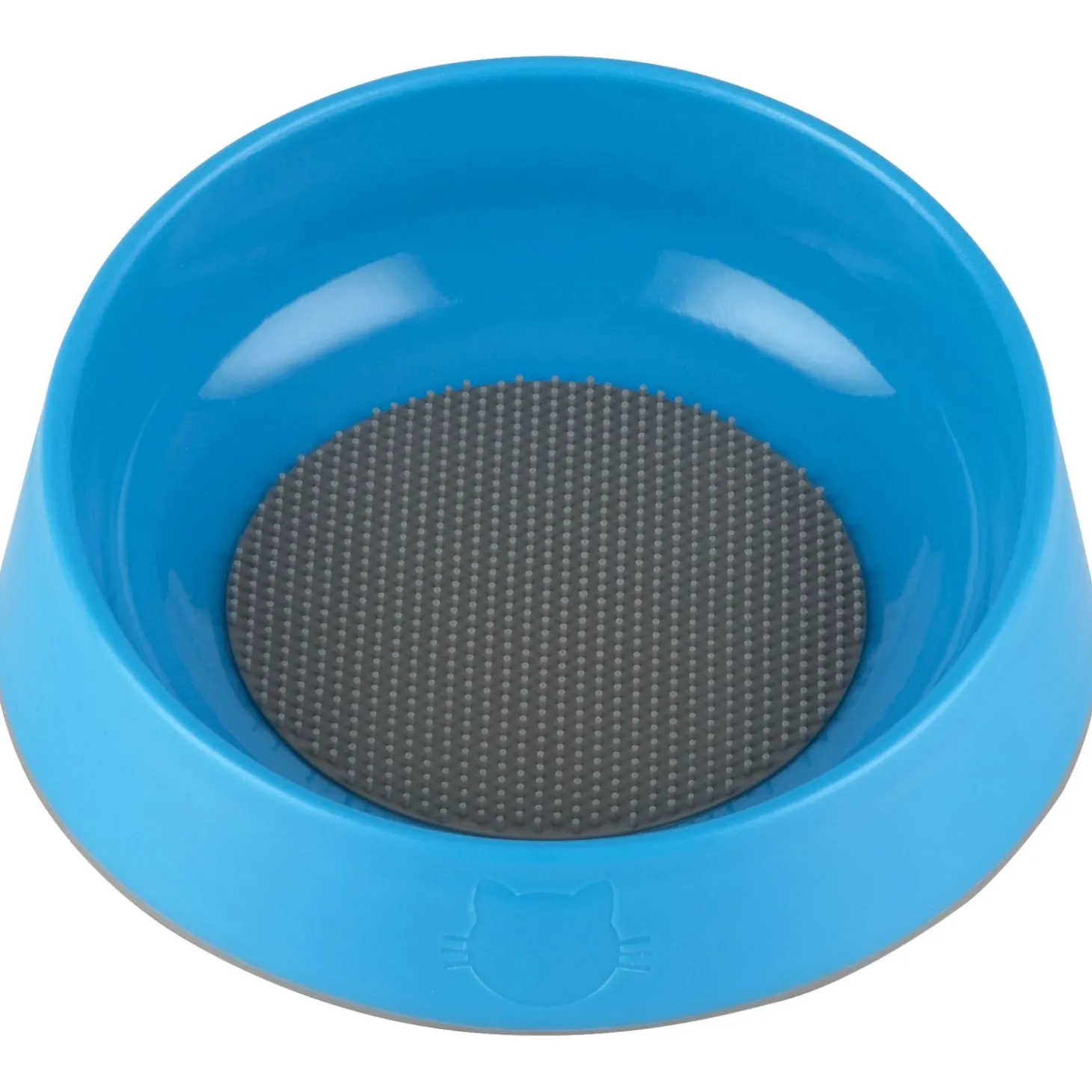 Lickimat Oh Bowl - Hairball Prevention - Oral Health - Kattenvoerbak - Ø16x5 cm Turquoise