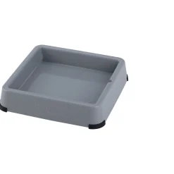 Lickimat Outdoor Keeper - Voederbak/Voederbakhouder Voor Voermat - Hondenvoerbak - 26x26 cm Grijs