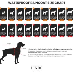 Lindo Honden Regenjas Aqua - Hondenkleding - Zwart 8