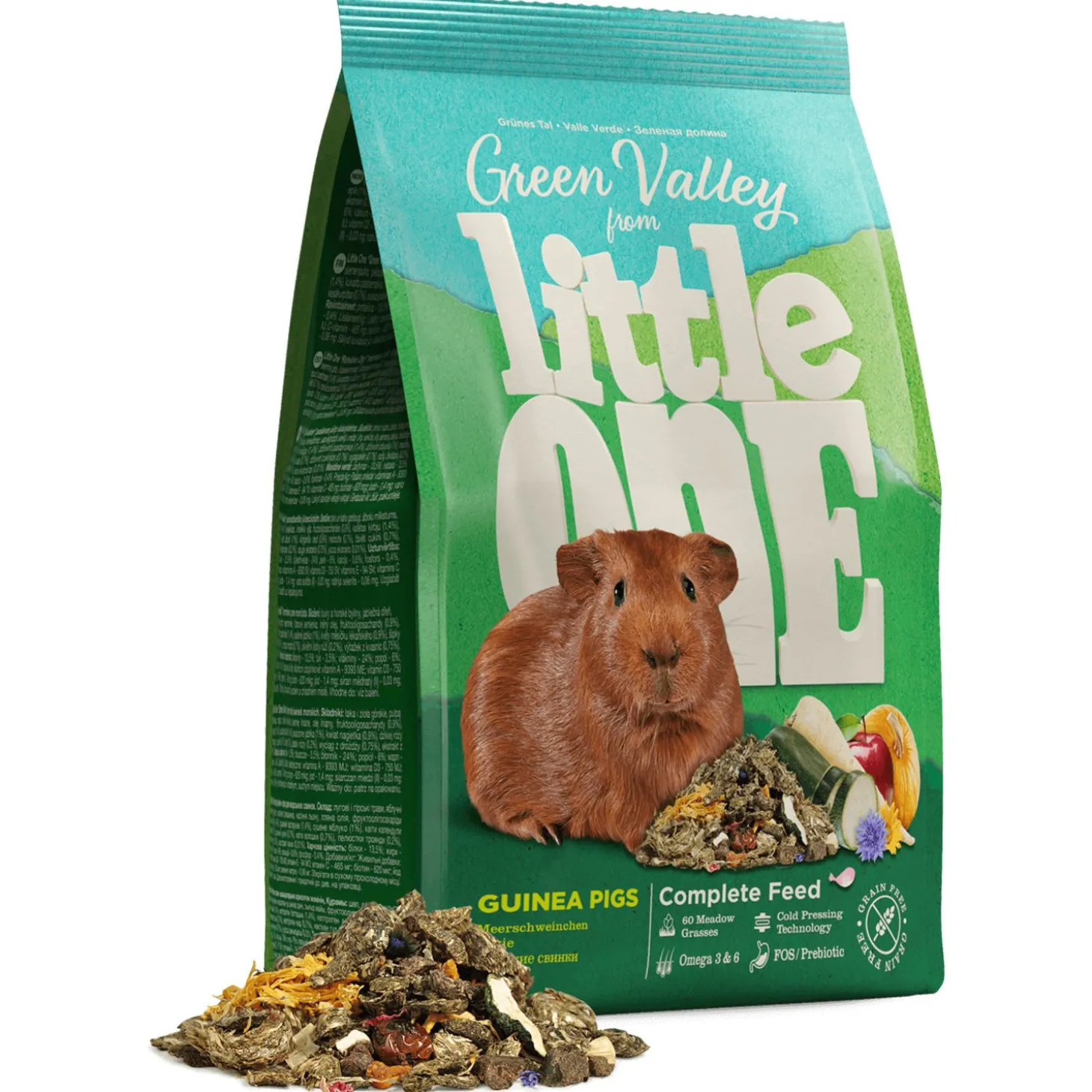 Little One Groene Vallei Voer Voor Cavia - Knaagdierenvoer - 750 g