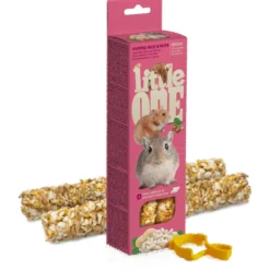 Little One Knabbelsticks Voor Hamsters Ratten Muizen Woestijnratten Gepofte Rijst - Knaagdiersnack - Noten