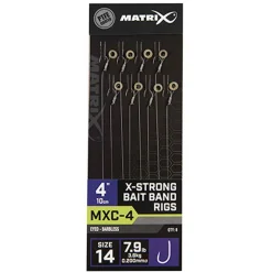 Matrix Mxc-4 Barbless 0.20mm 10cm X-Strong Bait Band - Hakenboekje - Size 14