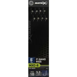 Matrix Mxc-6 Barbless 0.125mm 15cm F1 Band - Hakenboekje - Size 18