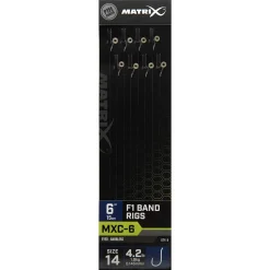 Matrix Mxc-6  Barbless 0.145mm 15cm F1 Band - Hakenboekje - Size 14