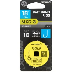 Matrix Mxc-3 Barbless 0.165mm 45cm Band - Hakenboekje - Size 16