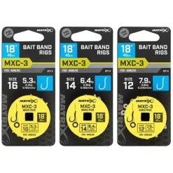Matrix Mxc-3 Barbless 0.165mm 45cm Band - Hakenboekje - Size 16