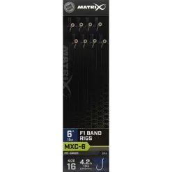 Matrix Mxc-6  Barbless 0.145mm 15cm F1 Band - Hakenboekje - Size 16