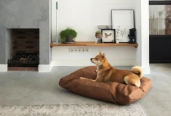 Maxxnobel Boxkussen Lederlook Cognac - Hondenkussen