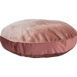 Meoww Cat Pillow Round Velours - Kattenkussen - Ø68x8 cm Lichtroze