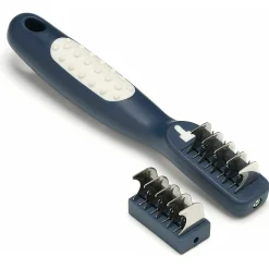 Mikki Doodle De-Matter - Hondenvachtborstel - Blauw Grijs