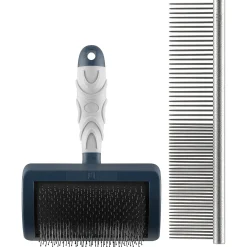 Mikki Doodle Grooming Kit - Hondenvachtborstel - Blauw Grijs