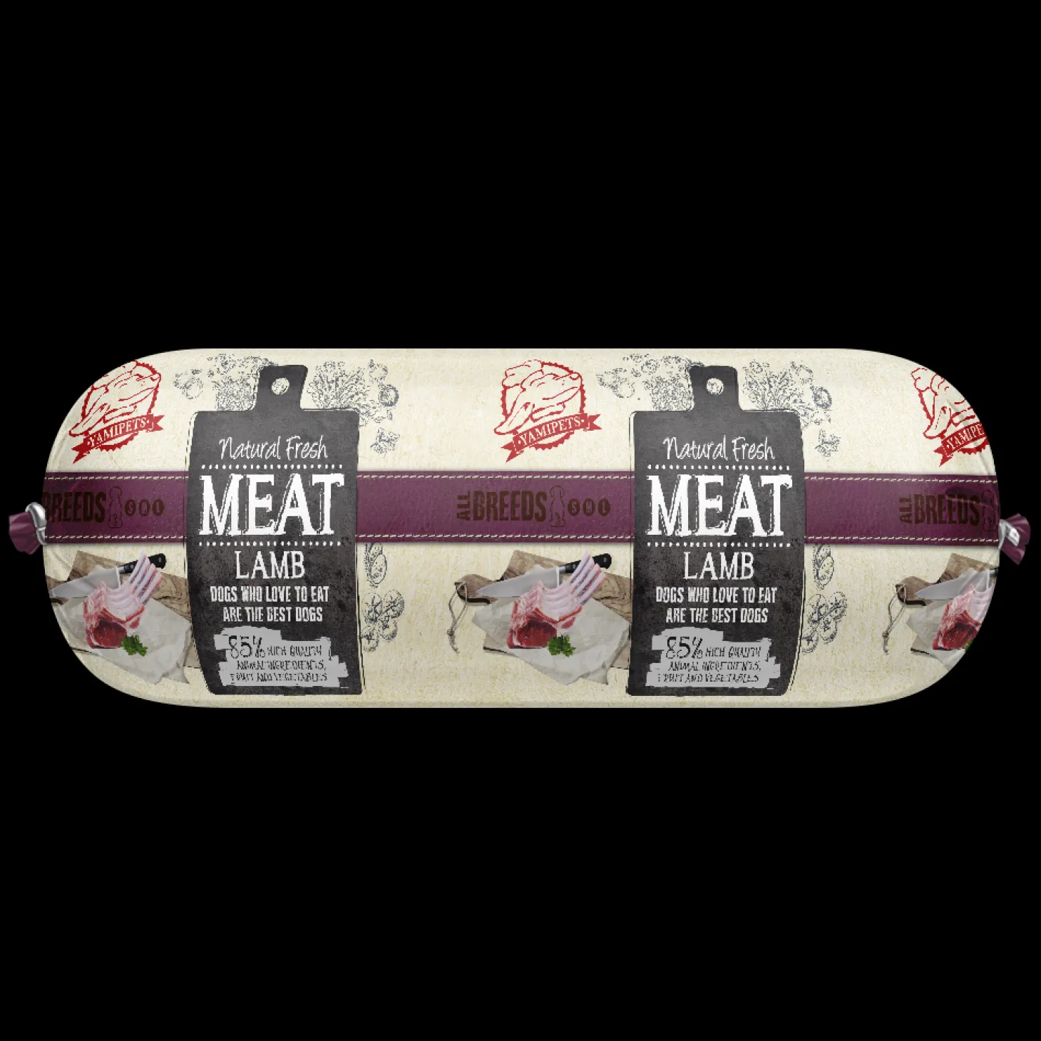 Natural Fresh Meat All Breeds Dog Worst Lam - Hondenvoer