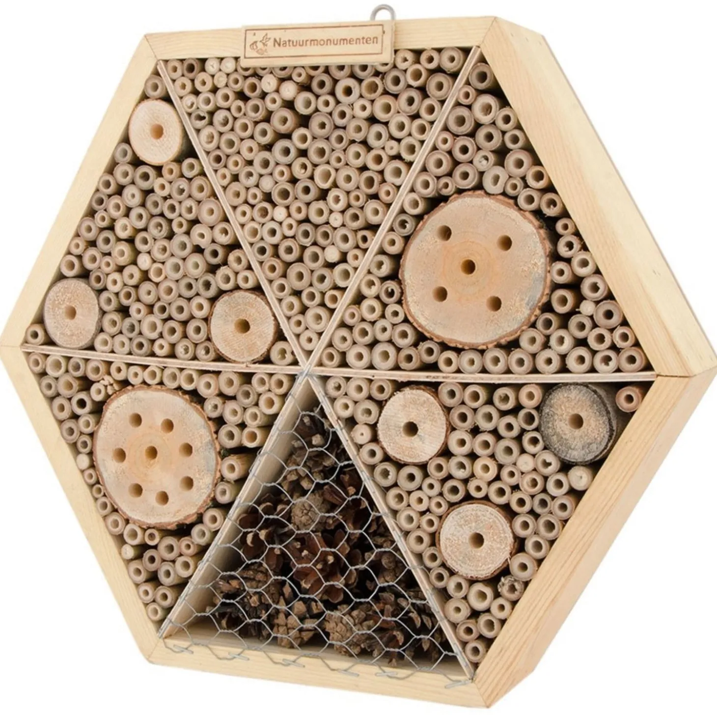 Natuurmonumenten Insectenhuis Zeshuis - Nestkast - 34x8x34 cm Large